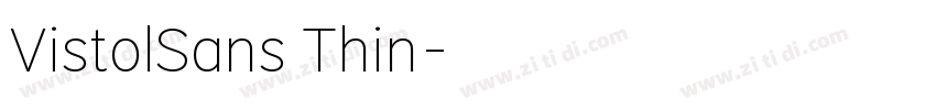 VistolSans Thin字体转换